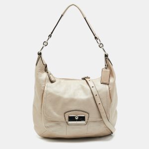 Coach Ivory Leather Kristin Hobo, Shoulder Bags - Luxury Closet catalog
