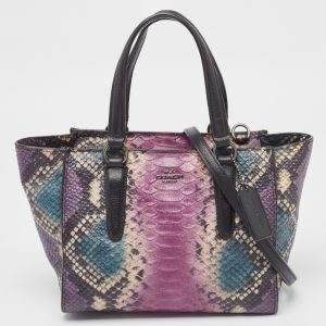 Coach Multicolor Python Embossed and Leather Crosby Carryall Tote, Tote Handbags - Luxury Closet catalog