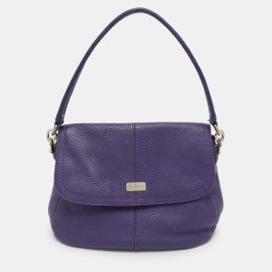 Cole Haan Purple Leather Flap Crossbody Bag, Handbags - Luxury Closet catalog