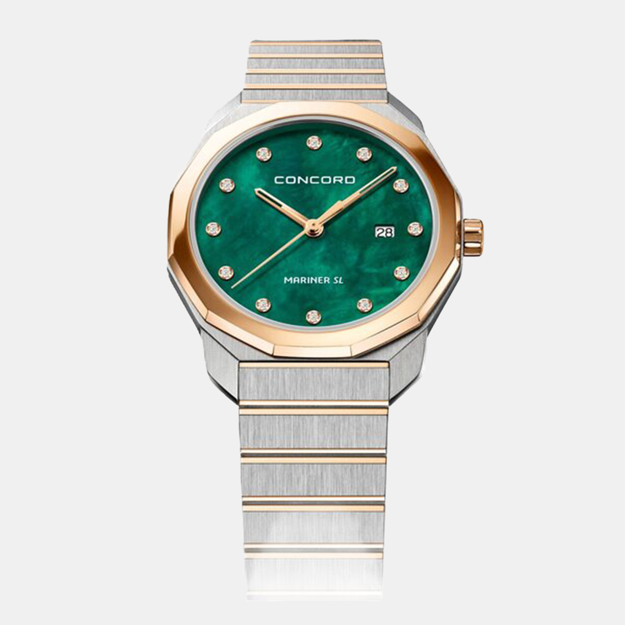 Concord Green MOP Stainless Steel Mariner SL 0320541 Quartz Women's Wristwatch 30 mm, Watches - Luxury Closet catalog