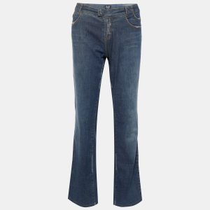 D&G Blue Distressed Denim Straight Leg Jeans M, Jeans - Luxury Closet catalog