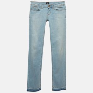 D&G Blue Washed Denim Low Waist Tight Fit Jeans S Waist 25", Jeans - Luxury Closet catalog