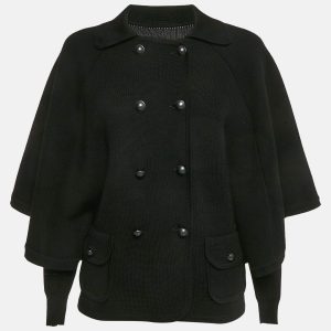 Diane Von Furstenberg Black Wool Abbe Cardigan Cape S, Sweaters & Cardigans - Luxury Closet catalog