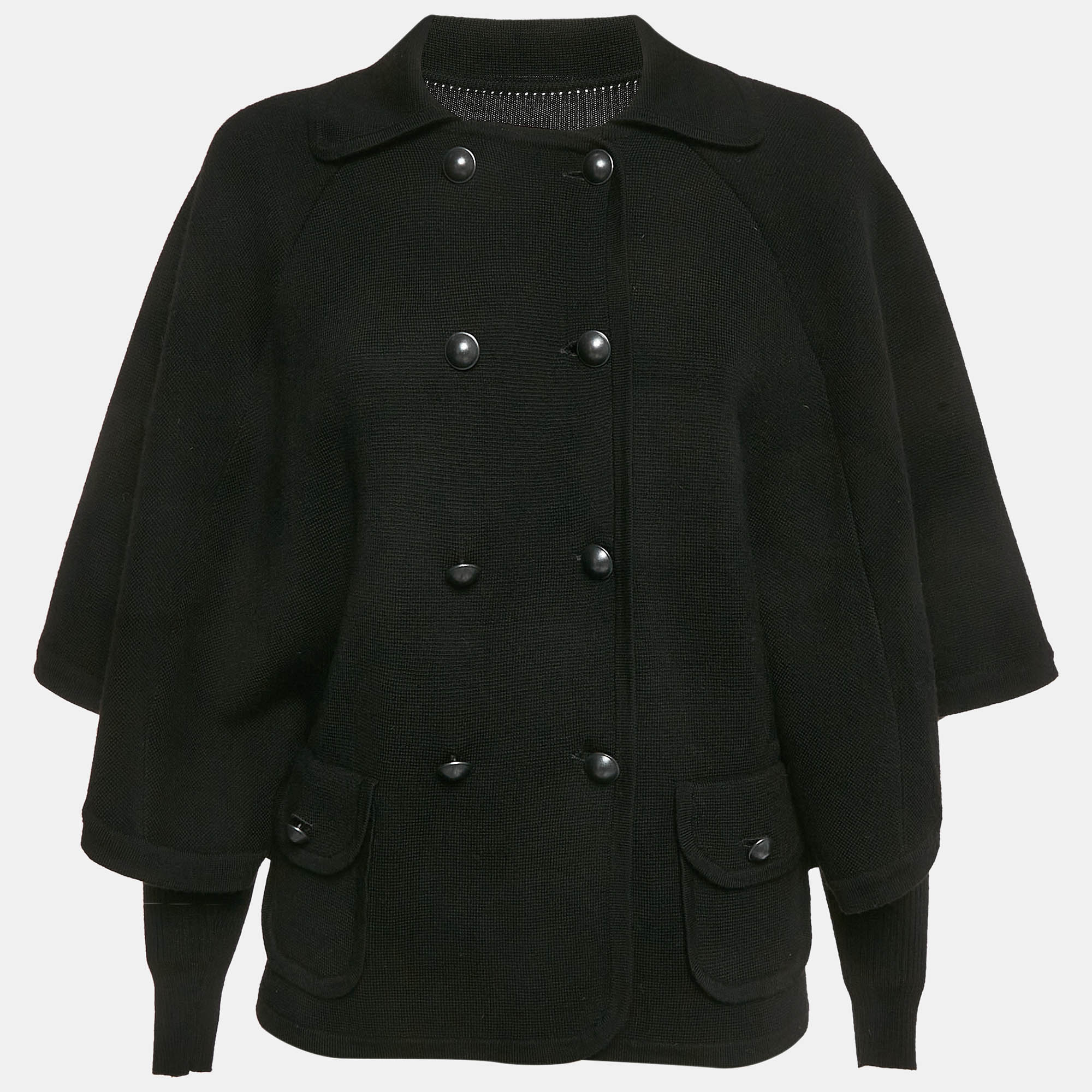 Diane Von Furstenberg Black Wool Abbe Cardigan Cape S, Sweaters & Cardigans - Luxury Closet catalog