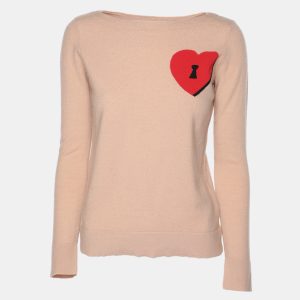 Diane Von Furstenberg Beige Knit Wool Phima Locket Sweater M, Sweaters & Cardigans - Luxury Closet catalog