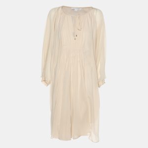 Diane Von Furstenberg Beige Silk New Fleurette Kimono Dress  L, Dresses - Luxury Closet catalog