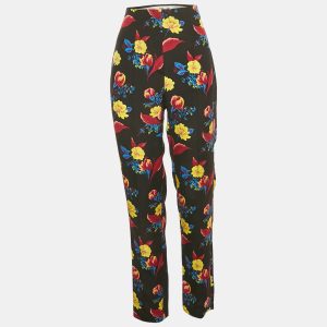 Diane Von Furstenberg Black Printed Crepe Trousers M, Clothing - Luxury Closet catalog