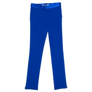 Diane Von Furstenberg Cobalt Blue Textured Crepe Genesis Long Pants XS, Clothing - Luxury Closet catalog