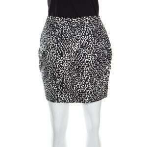 Diane Von Furstenberg Monochrome Printed Cotton Clyde Mini Skirt S, Skirts - Luxury Closet catalog