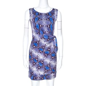 Diane Von Furstenberg Blue Python Print Silk Jersey Della Dress XS, Dresses - Luxury Closet catalog