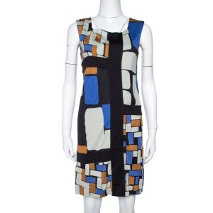 Diane von Furstenberg Color Block Print Silk Mondrian Shift Dress S, Dresses - Luxury Closet catalog