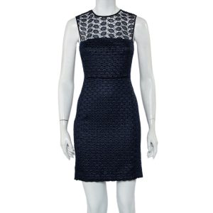 Diane Von Furstenberg Navy Blue Kinchu SG Lace Dress S, Dresses - Luxury Closet catalog