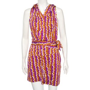 Diane von Furstenberg Multicolored Silk Mylene Mini Wrap Dress S, Dresses - Luxury Closet catalog