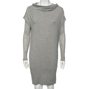 Diane von Furstenberg Grey Knit Financier Sweatshirt Dress S, Dresses - Luxury Closet catalog