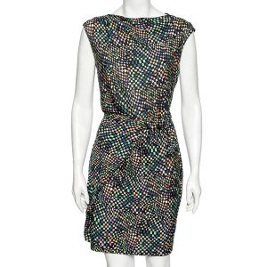 Diane Von Furstenberg Multicolored Printed Jersey Tie Detail Manda Dress L, Dresses - Luxury Closet catalog