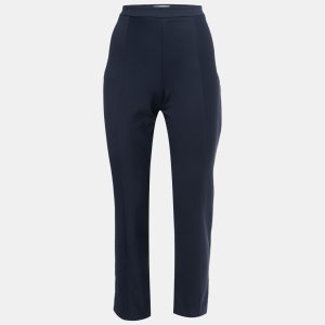 Diane von Furstenberg Navy Blue Stretch Knit Slim Fit Pants L, Clothing - Luxury Closet catalog