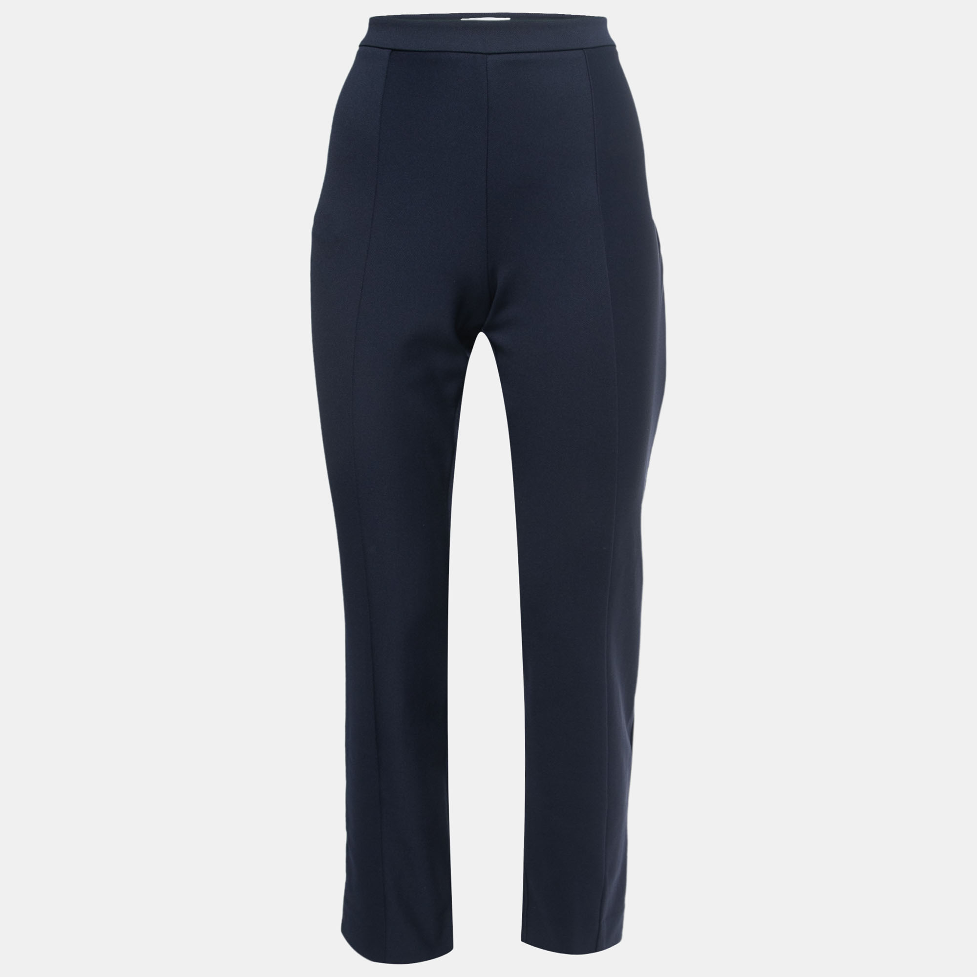 Diane von Furstenberg Navy Blue Stretch Knit Slim Fit Pants L, Clothing - Luxury Closet catalog