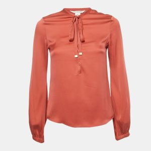 Diane Von Furstenberg Pink Silk Button Front Blouse S, Shirts & Tops - Luxury Closet catalog
