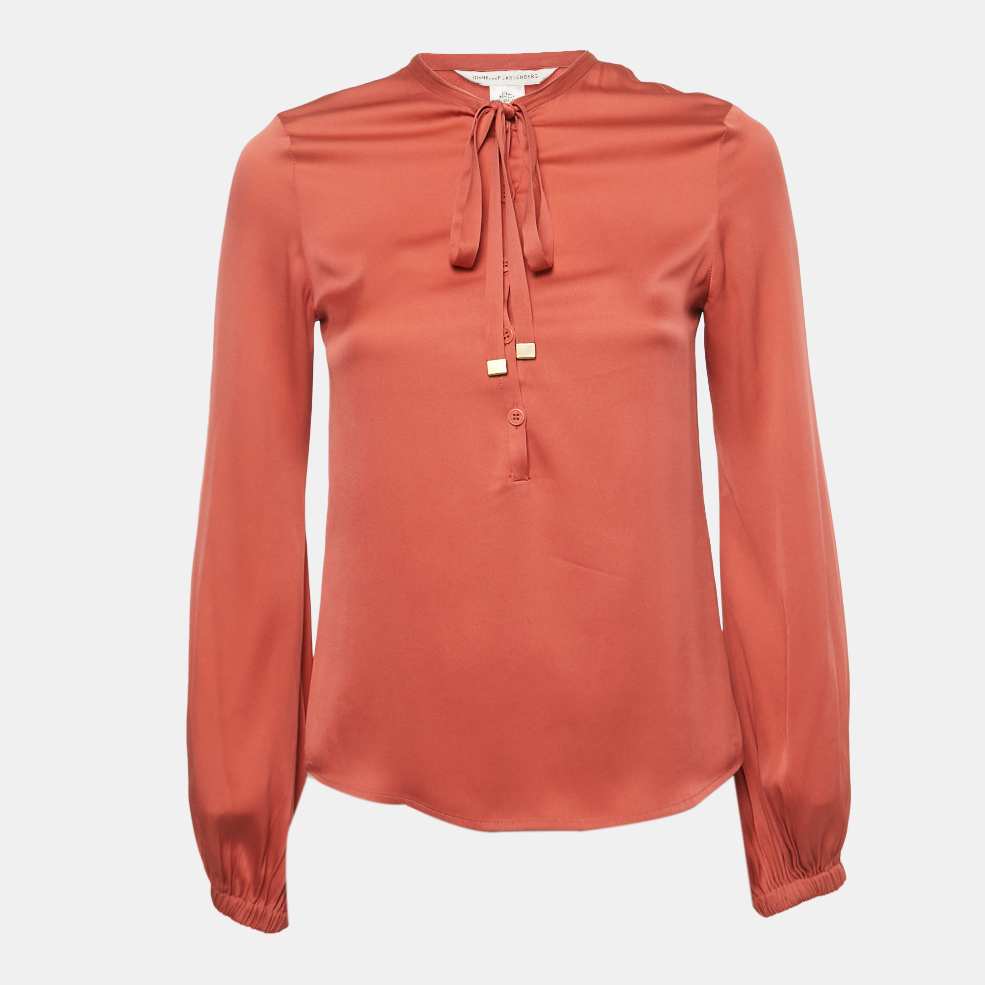 Diane Von Furstenberg Pink Silk Button Front Blouse S, Shirts & Tops - Luxury Closet catalog