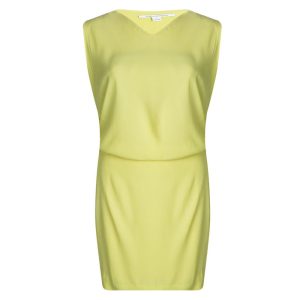 Diane Von Furstenberg Yellow Sleeveless Drop Waist Gagon Dress S, Dresses - Luxury Closet catalog