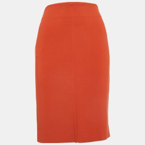 Diane Von Furstenberg Orange Knit Esme Pencil Skirt M, Skirts - Luxury Closet catalog