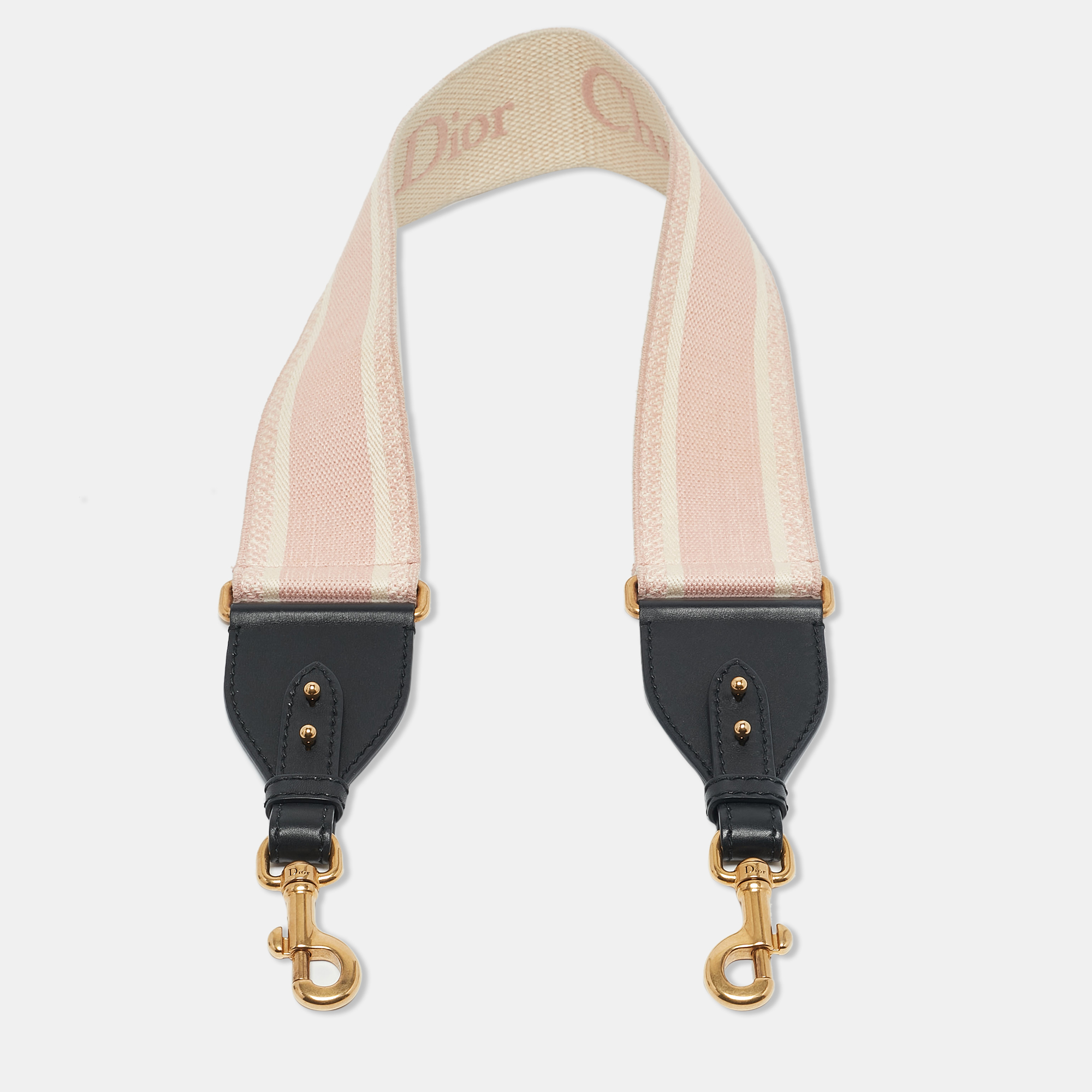 Dior Pink/Black Embroidered Canvas and Leather Shoulder Bag Strap, Luggage Accessories - Luxury Closet catalog