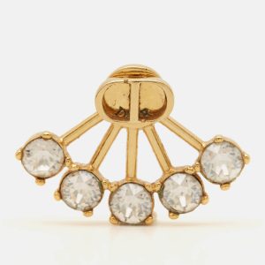 Dior Petit CD Crystals Gold Tone Single Earring, Jewelry - Luxury Closet catalog