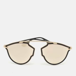 Dior Black/Gold 2M2SQ SoRealRise Aviator Sunglasses, Sunglasses - Luxury Closet catalog