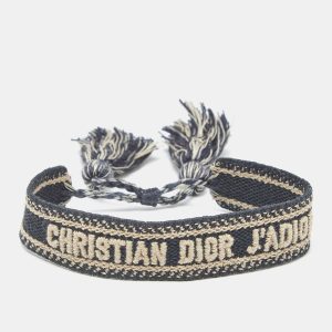 Dior  J'adior Navy Blue Woven Fabric Friendship Bracelet, Jewelry - Luxury Closet catalog