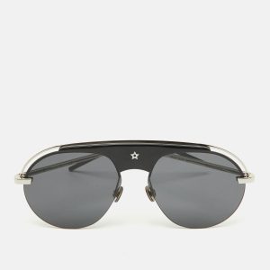 Dior Black/Silver Revolution Pilot Aviator Sunglasses, Sunglasses - Luxury Closet catalog