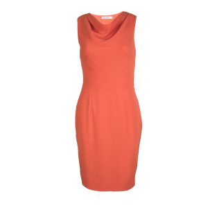 Dior Orange Silk Cowl Neck Sleeveless Dress M, Dresses - Luxury Closet catalog