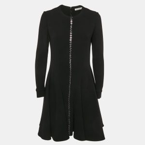 Dior Black Wool Button Front Mini Dress L, Dresses - Luxury Closet catalog