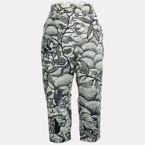 Christian Dior White/Blue Jungle Print Cotton Culottes Pants M, Clothing - Luxury Closet catalog
