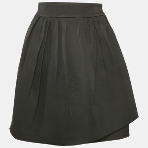Christian Dior Black Silk Blend  Pleated Wrap Mini Skirt S, Skirts - Luxury Closet catalog