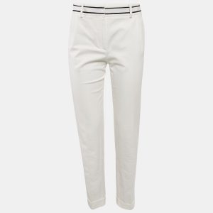 Christian Dior White Gabardine Tapered Trousers S, Clothing - Luxury Closet catalog