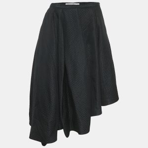 Dior Black Silk Blend Quilted Asymmetric Skirt M, Skirts - Luxury Closet catalog