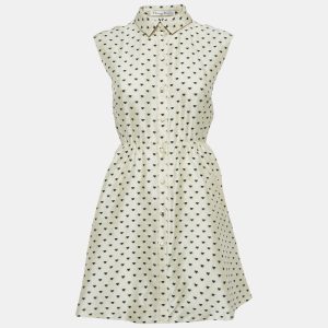 Christian Dior Cream Heart Jacquard Taser Silk Mini Dress S, Dresses - Luxury Closet catalog
