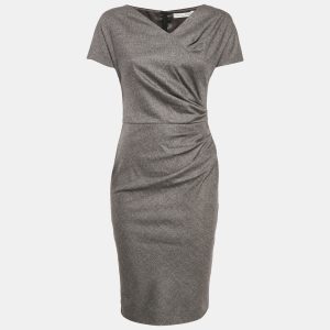 Christian Dior Grey Wool Pleated Sheath Dress S, Dresses - Luxury Closet catalog