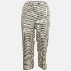 Christian Dior Black Houndstooth Silk Blend Trousers M, Clothing - Luxury Closet catalog
