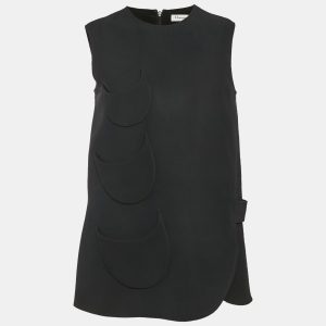 Christian Dior Black Wool & SIlk Crepe Patch Detail Top M, Shirts & Tops - Luxury Closet catalog