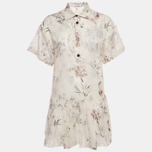 Dior White Printed Cotton Mini Dress S, Dresses - Luxury Closet catalog