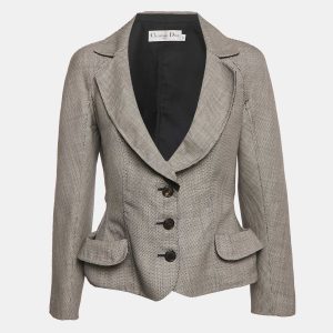 Christian Dior Grey Jacquard Blazer L, Coats & Jackets - Luxury Closet catalog