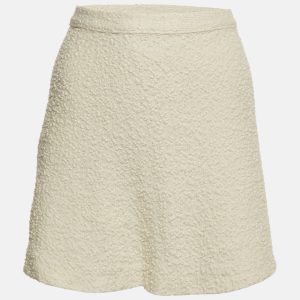 Christian Dior Off White Textured Wool Mini Skirt XL, Skirts - Luxury Closet catalog