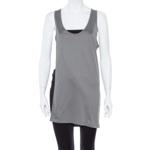 Dior Grey Cotton Open Asymmetric Tank Top S, Shirts & Tops - Luxury Closet catalog