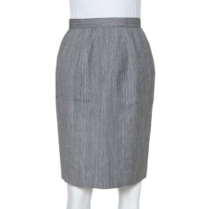 Christian Dior Grey Wool High Waist Pencil Skirt M, Skirts - Luxury Closet catalog