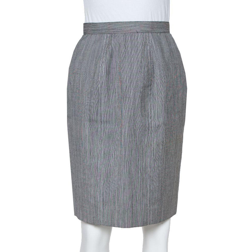 Christian Dior Grey Wool High Waist Pencil Skirt M, Skirts - Luxury Closet catalog