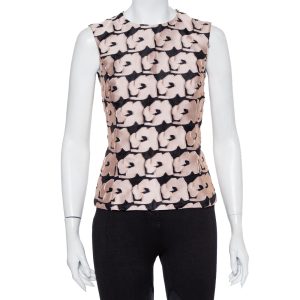 Christian Dior Black & Pink Jacquard Sleeveless Top M, Shirts & Tops - Luxury Closet catalog