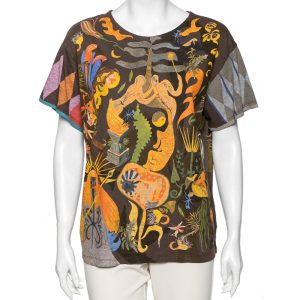 Dior Brown Printed Cotton Short Sleeve T-Shirt M, Shirts & Tops - Luxury Closet catalog