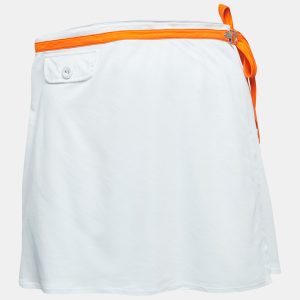 Dior Vintage White Knit Contrast Detail Wrap Mini Skirt S, Skirts - Luxury Closet catalog
