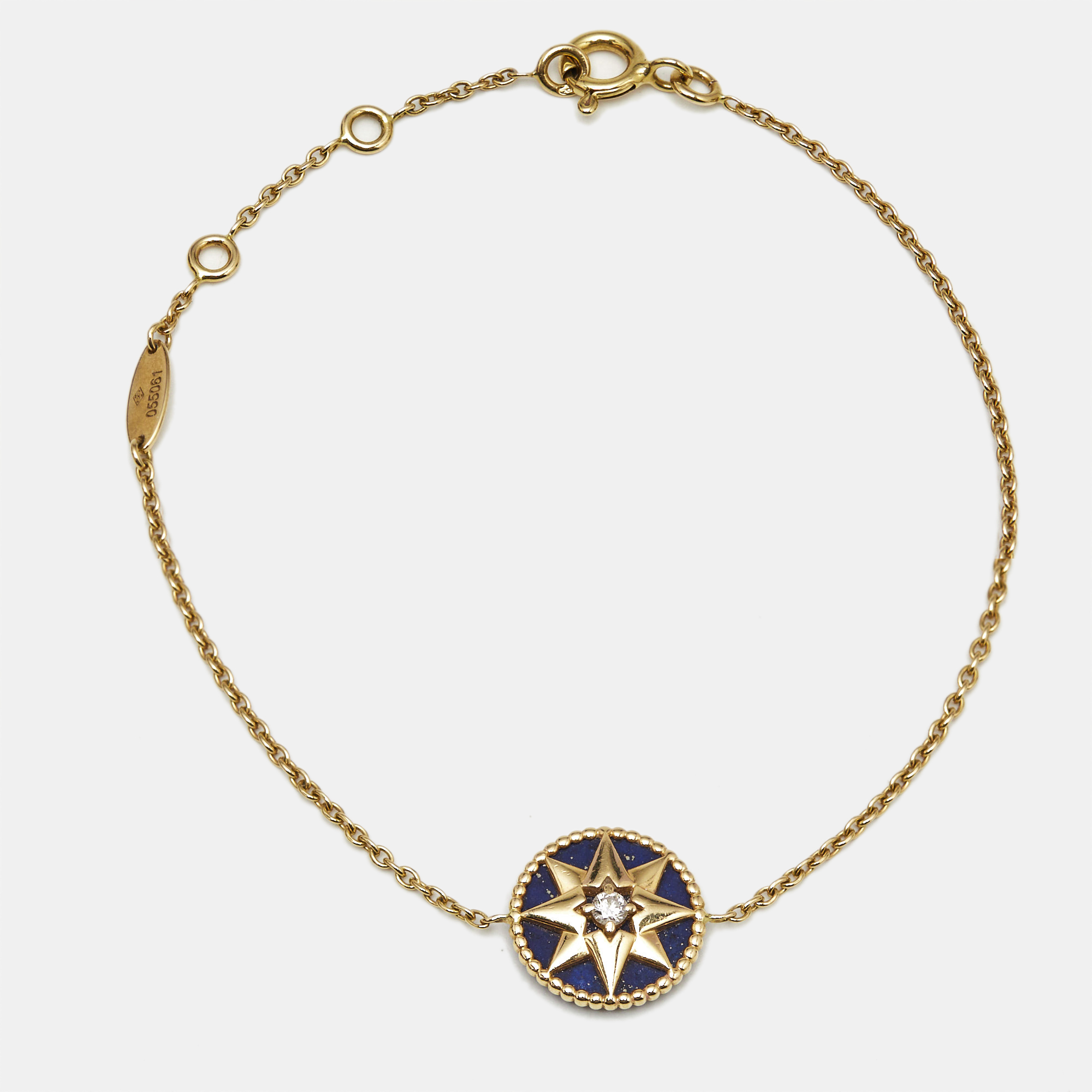 Dior Rose Des Vents Lapis Lazuli Diamond 18k Yellow Gold Bracelet, Bracelets - Luxury Closet catalog